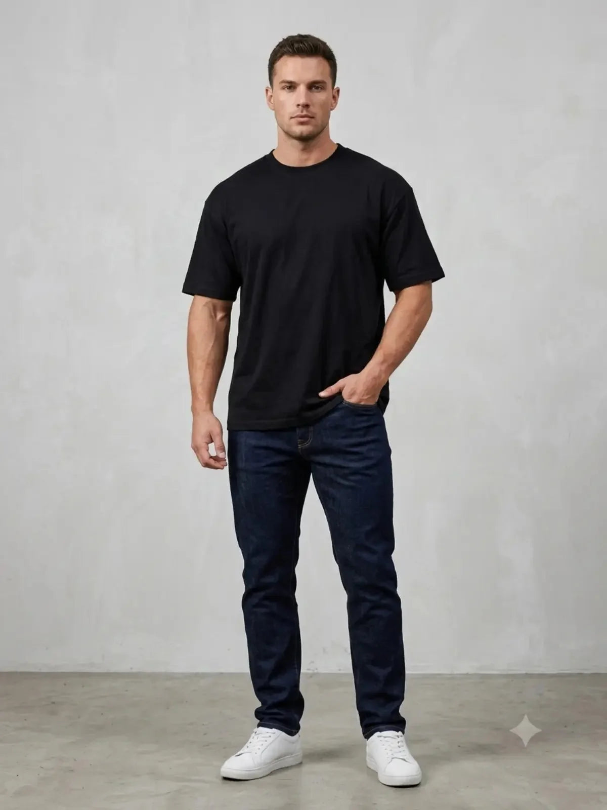 Premium Pure Cotton Drop-Shoulder T-Shirt