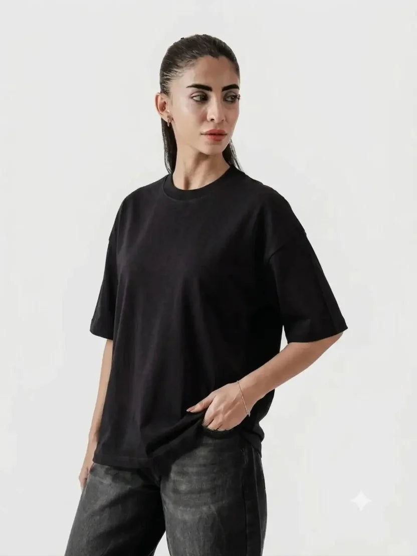 Premium Pure Cotton Drop-Shoulder T-Shirt