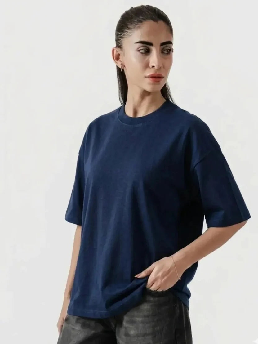 Premium Pure Cotton Drop-Shoulder T-Shirt