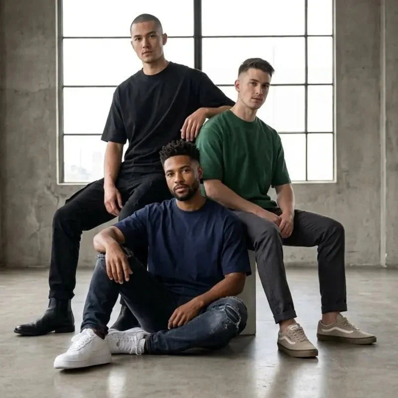3 Premium Oversized Drop Shoulder T-Shirts