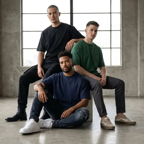 3 Premium Oversized Drop Shoulder T-Shirts